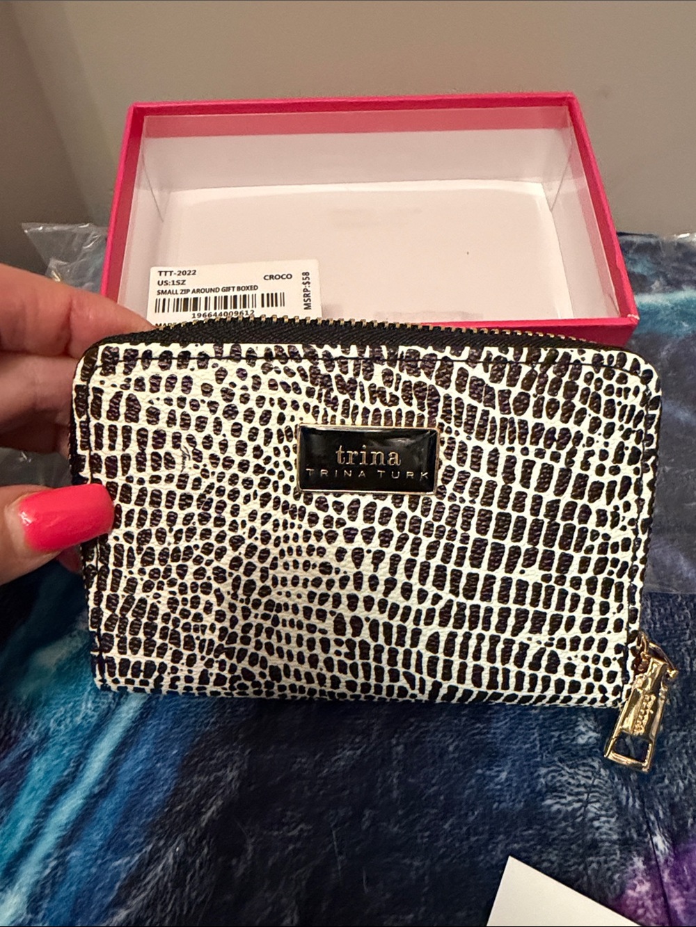 Trina Turk Black and White  wallet